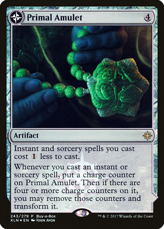 Primal Amulet // Primal Wellspring (Buy-A-Box) [Ixalan Treasure Chest] | Dumpster Cat Games