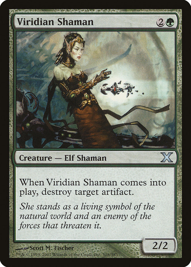 Viridian Shaman [Tenth Edition] | Dumpster Cat Games