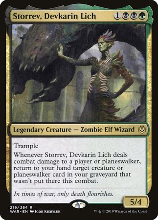 Storrev, Devkarin Lich [War of the Spark Promos] | Dumpster Cat Games