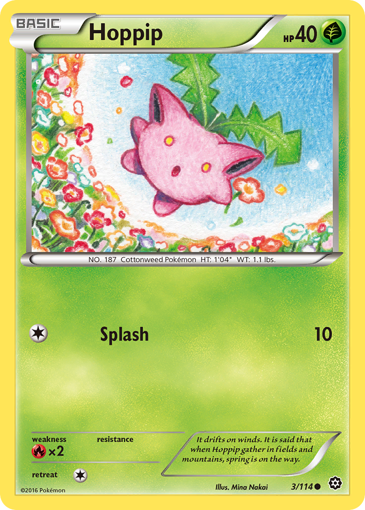 Hoppip (3/114) [XY: Steam Siege] | Dumpster Cat Games