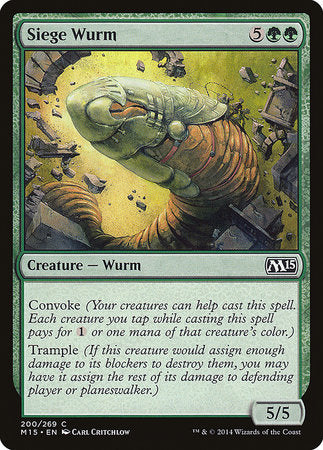 Siege Wurm [Magic 2015] | Dumpster Cat Games