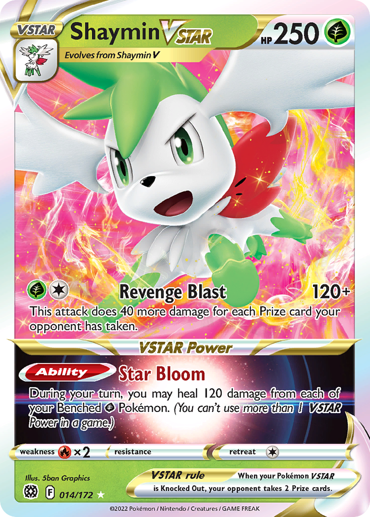 Shaymin VSTAR (014/172) (Jumbo Card) [Sword & Shield: Brilliant Stars] | Dumpster Cat Games