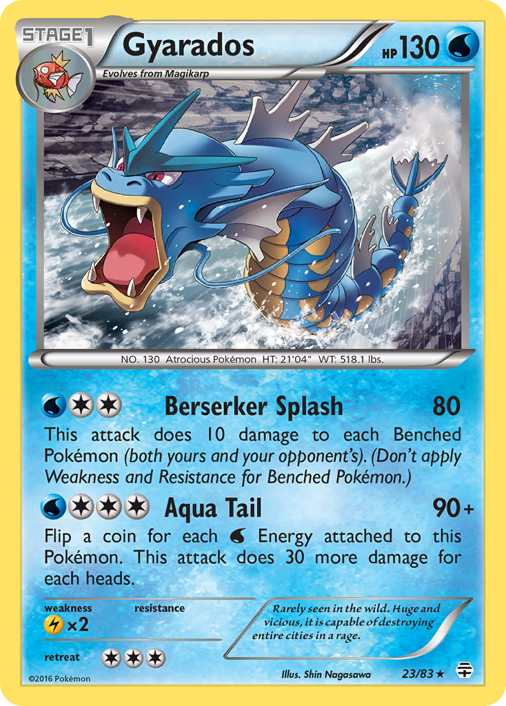 Gyarados (23/83) [XY: Generations] | Dumpster Cat Games