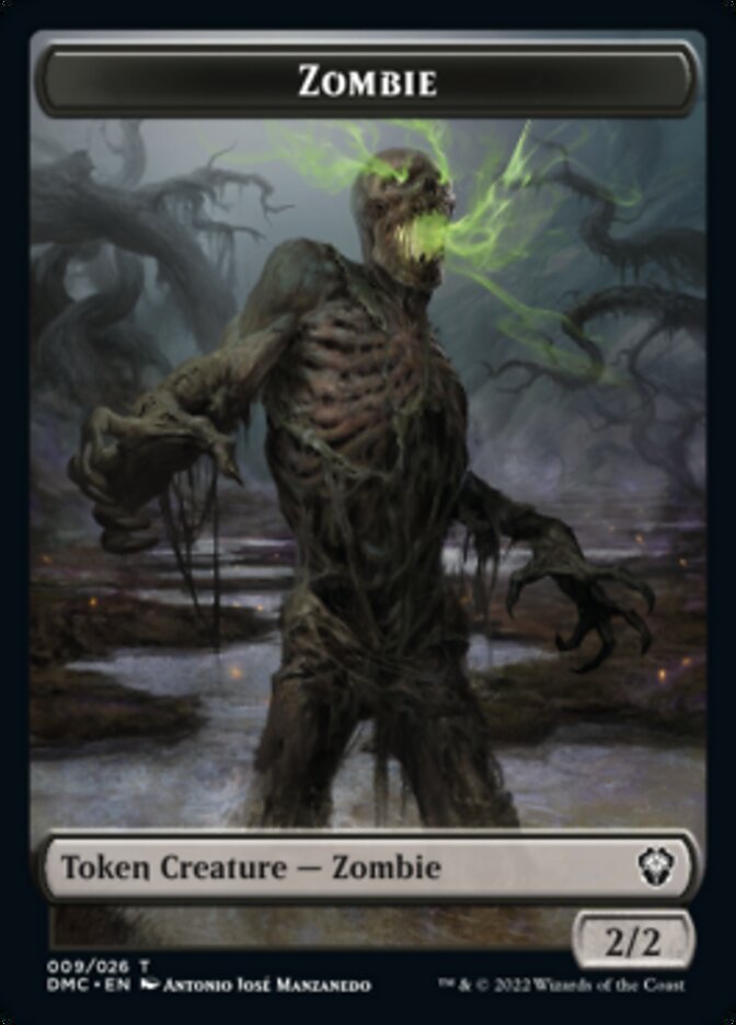 Phyrexian // Zombie Double-sided Token [Dominaria United Tokens] | Dumpster Cat Games