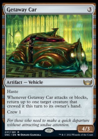 Getaway Car (Promo Pack) [Streets of New Capenna Promos] | Dumpster Cat Games