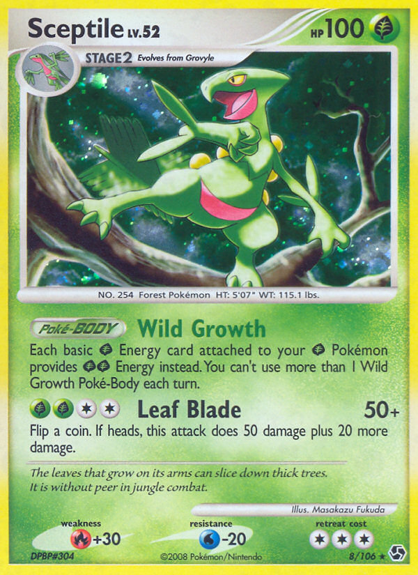 Sceptile (8/106) [Diamond & Pearl: Great Encounters] | Dumpster Cat Games