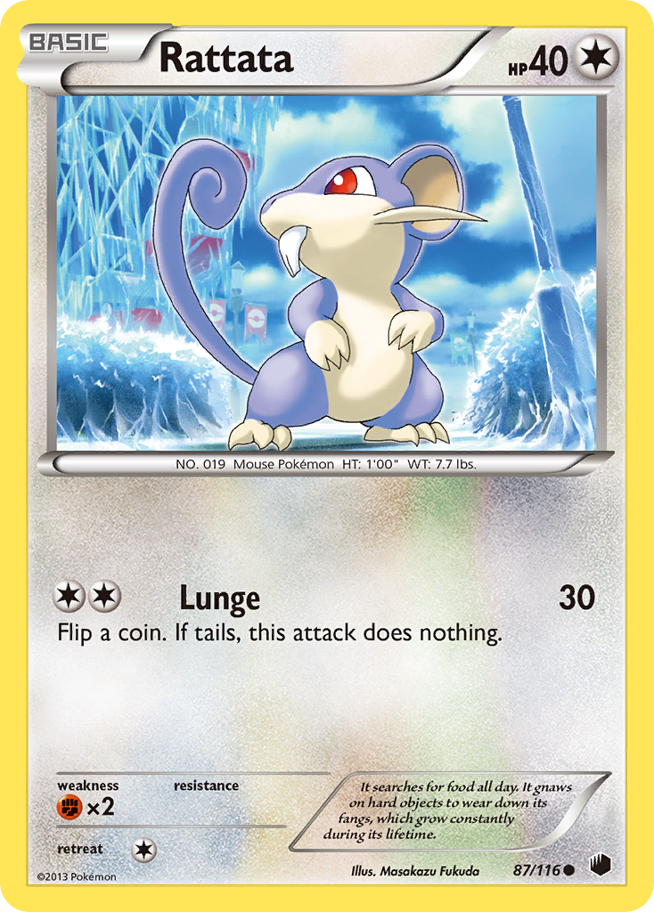 Rattata (87/116) [Black & White: Plasma Freeze] | Dumpster Cat Games