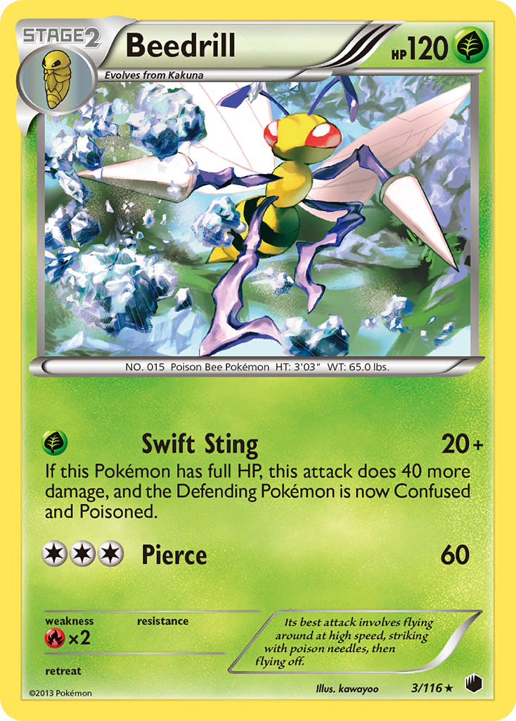 Beedrill (3/116) [Black & White: Plasma Freeze] | Dumpster Cat Games