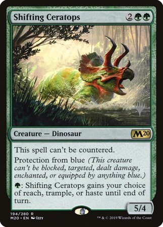 Shifting Ceratops [Core Set 2020 Promos] | Dumpster Cat Games