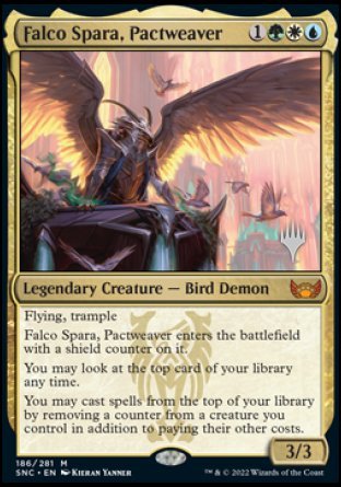 Falco Spara, Pactweaver (Promo Pack) [Streets of New Capenna Promos] | Dumpster Cat Games