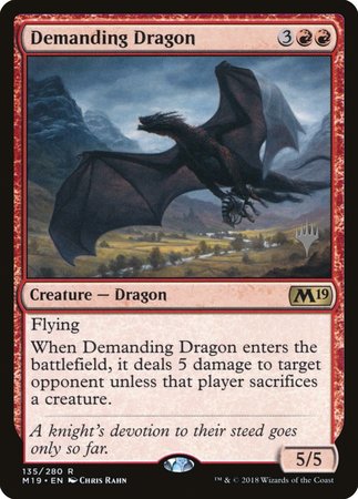 Demanding Dragon [Core Set 2019 Promos] | Dumpster Cat Games