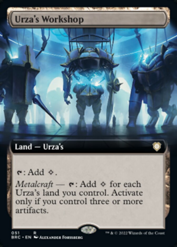 Urza's Workshop (Extended Art) [The Brothers' War Commander] | Dumpster Cat Games