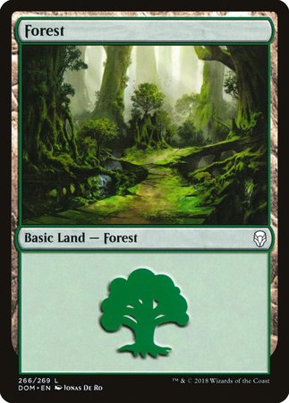 Forest (266) [Dominaria] | Dumpster Cat Games