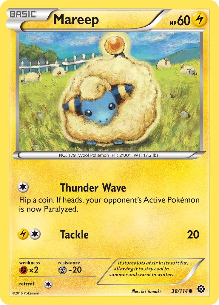 Mareep (38/114) [XY: Steam Siege] | Dumpster Cat Games