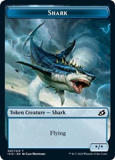 Angel Warrior // Shark Double-sided Token [Challenger Decks 2021 Tokens] | Dumpster Cat Games