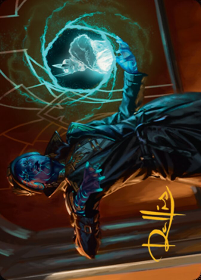 Kamiz, Obscura Oculus Art Card (Gold-Stamped Signature) [Streets of New Capenna Art Series] | Dumpster Cat Games