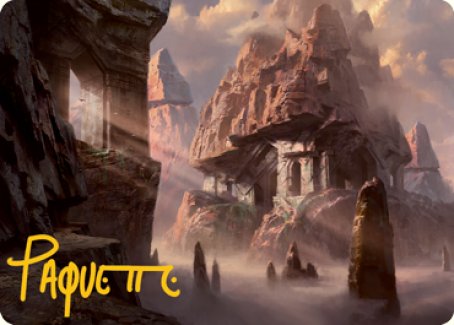 Mountain (277) Art Card (Gold-Stamped Signature) [Dungeons & Dragons: Adventures in the Forgotten Realms Art Series] | Dumpster Cat Games