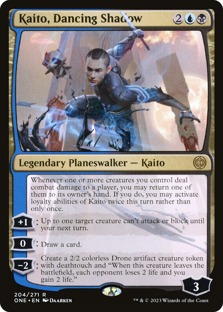 Kaito, Dancing Shadow [Phyrexia: All Will Be One] | Dumpster Cat Games