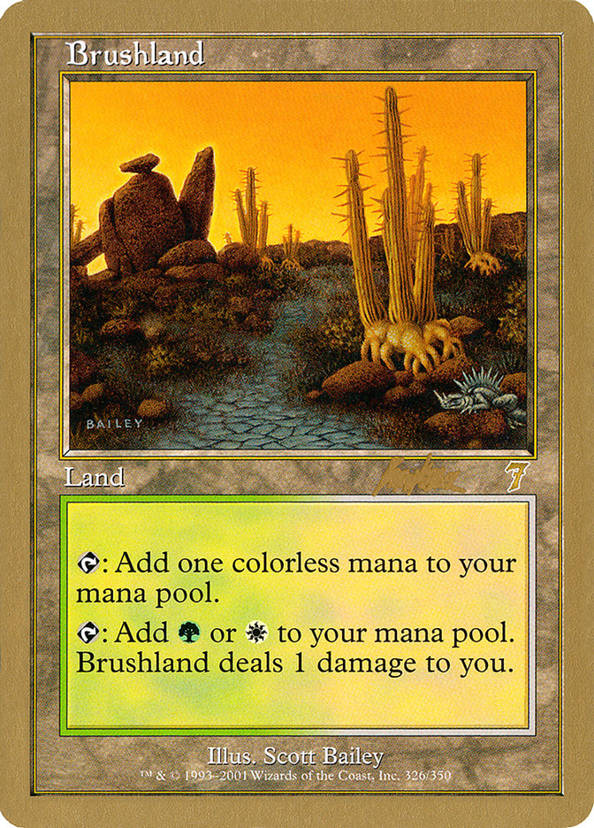 Brushland (Brian Kibler) [World Championship Decks 2002] | Dumpster Cat Games