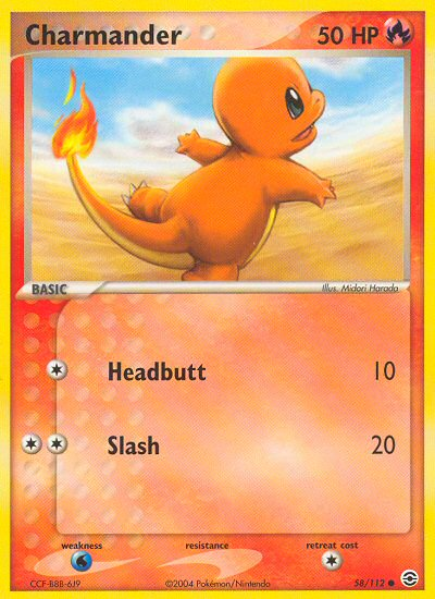 Charmander (58/112) [EX: FireRed & LeafGreen] | Dumpster Cat Games