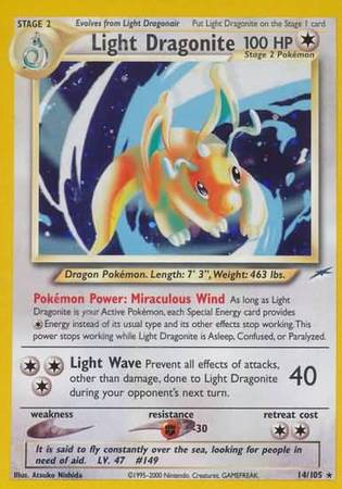 Light Dragonite (14/105) [Neo Destiny Unlimited] | Dumpster Cat Games