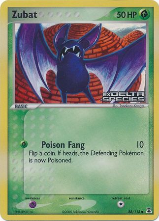 Zubat (88/113) (Stamped) [EX: Delta Species] | Dumpster Cat Games