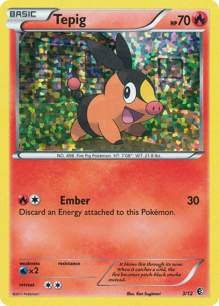 Tepig (3/12) [McDonald's Promos: 2011 Collection] | Dumpster Cat Games