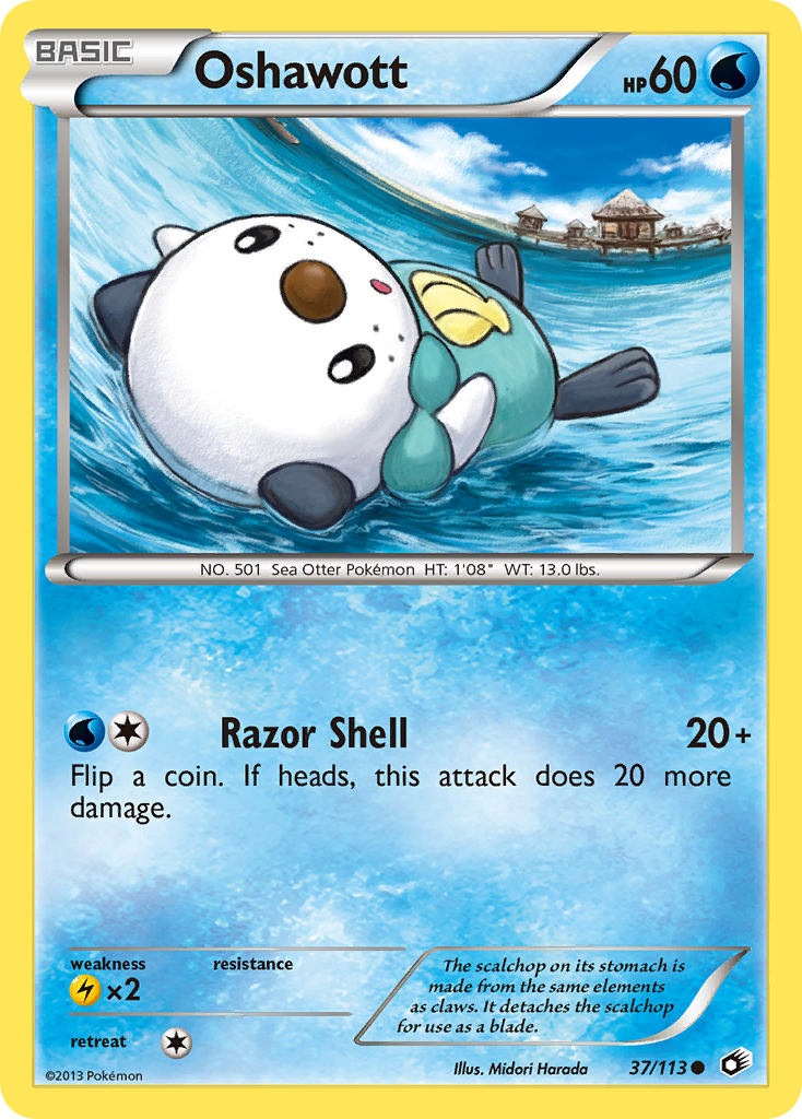 Oshawott (37/113) [Black & White: Legendary Treasures] | Dumpster Cat Games