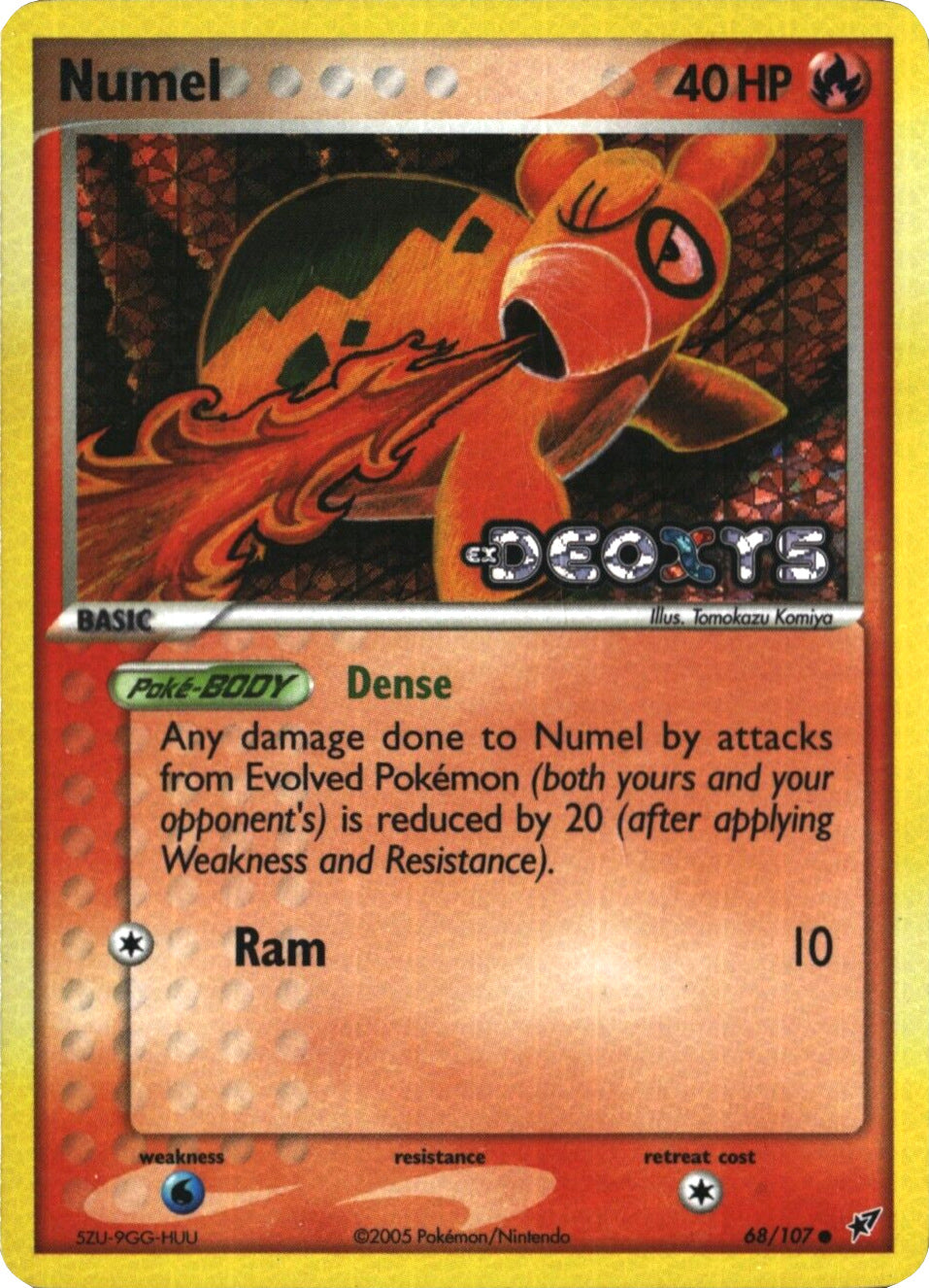 Numel (68/107) (Stamped) [EX: Deoxys] | Dumpster Cat Games