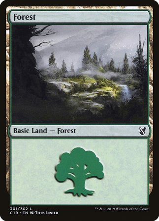 Forest (301) [Commander 2019] | Dumpster Cat Games