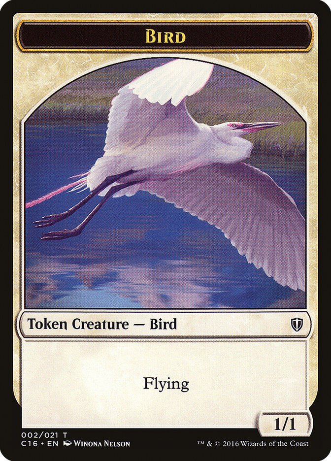 Bird (002/021) [Commander 2016 Tokens] | Dumpster Cat Games