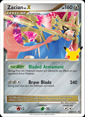 Zacian LV.X (SWSH135) (Celebrations) [Sword & Shield: Black Star Promos] | Dumpster Cat Games