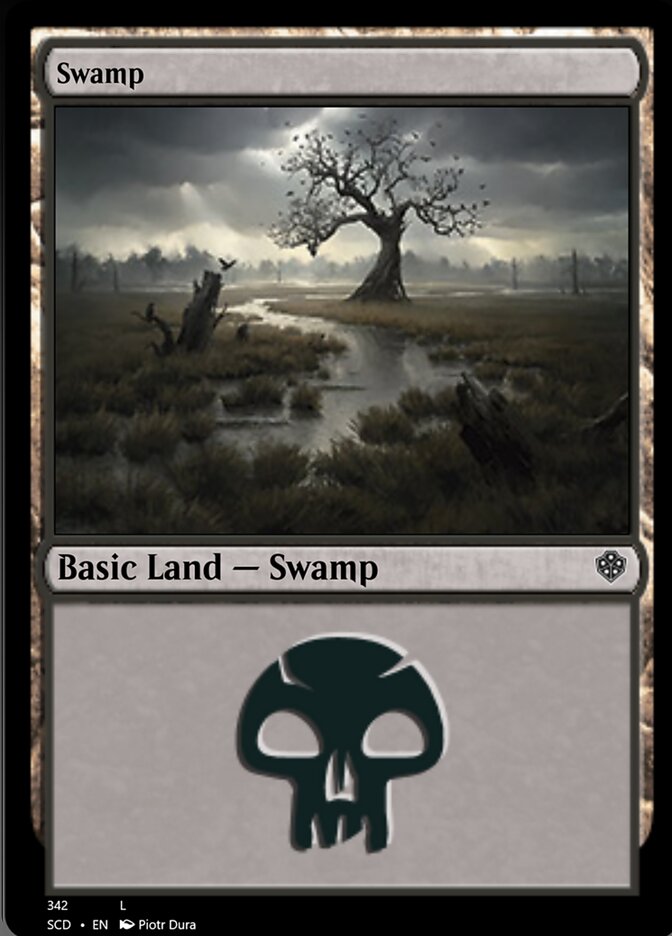 Swamp (342) [Starter Commander Decks] | Dumpster Cat Games