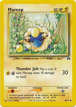 Mareep (58/75) [Neo Discovery Unlimited] | Dumpster Cat Games