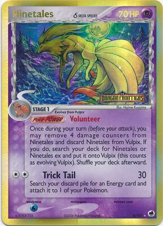 Ninetales (8/101) (Delta Species) (Stamped) [EX: Dragon Frontiers] | Dumpster Cat Games