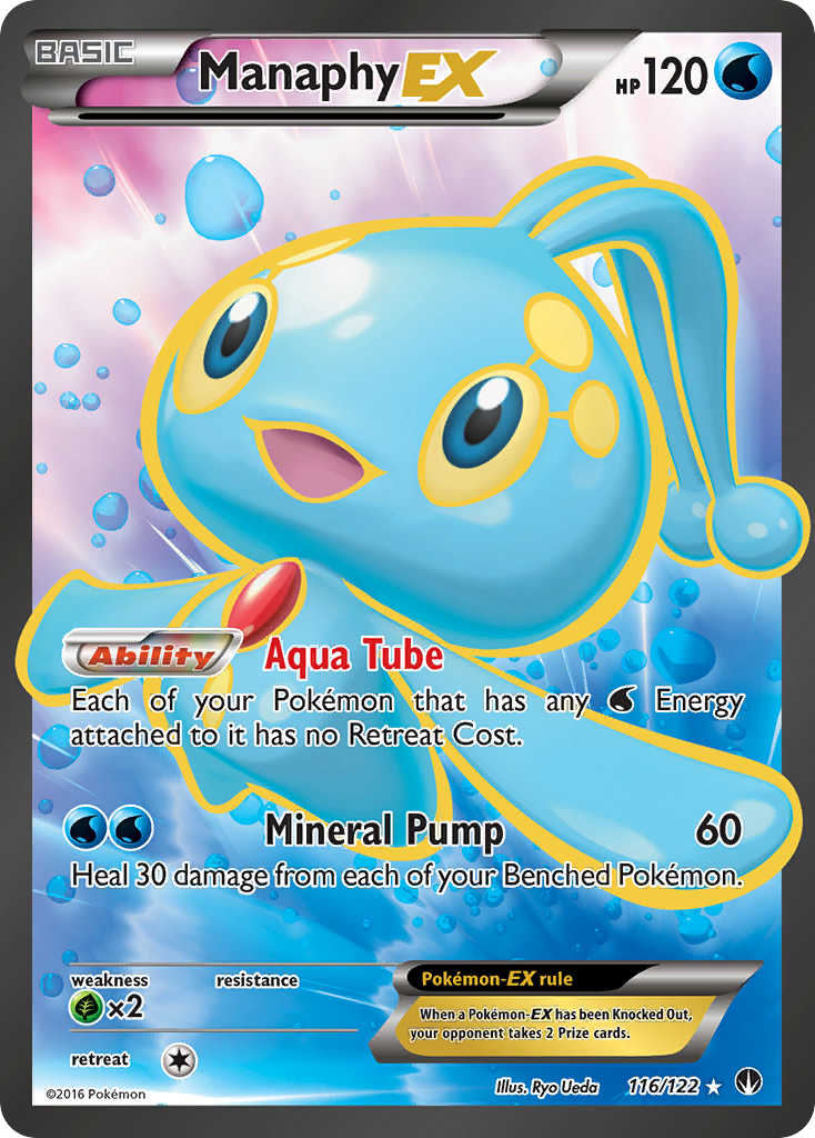 Manaphy EX (116/122) [XY: BREAKpoint] | Dumpster Cat Games