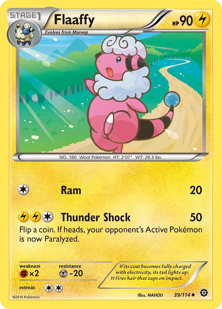 Flaaffy (39/114) [XY: Steam Siege] | Dumpster Cat Games