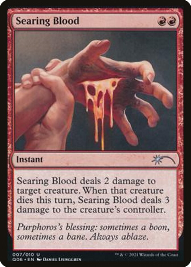 Searing Blood [Pioneer Challenger Decks 2021] | Dumpster Cat Games