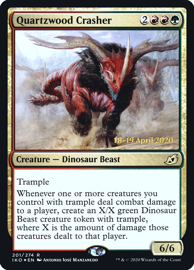 Quartzwood Crasher  [Ikoria: Lair of Behemoths Prerelease Promos] | Dumpster Cat Games