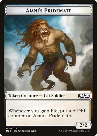 Ajani's Pridemate Token [Core Set 2020 Tokens] | Dumpster Cat Games