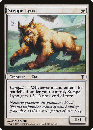 Steppe Lynx [Zendikar] | Dumpster Cat Games