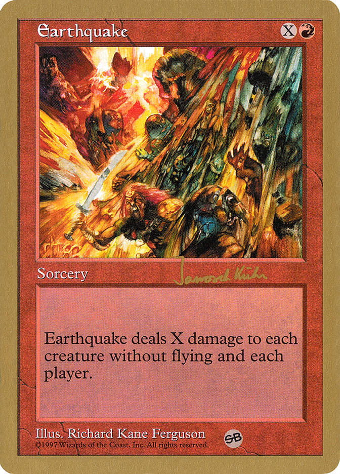 Earthquake (Janosch Kuhn) (SB) [World Championship Decks 1997] | Dumpster Cat Games