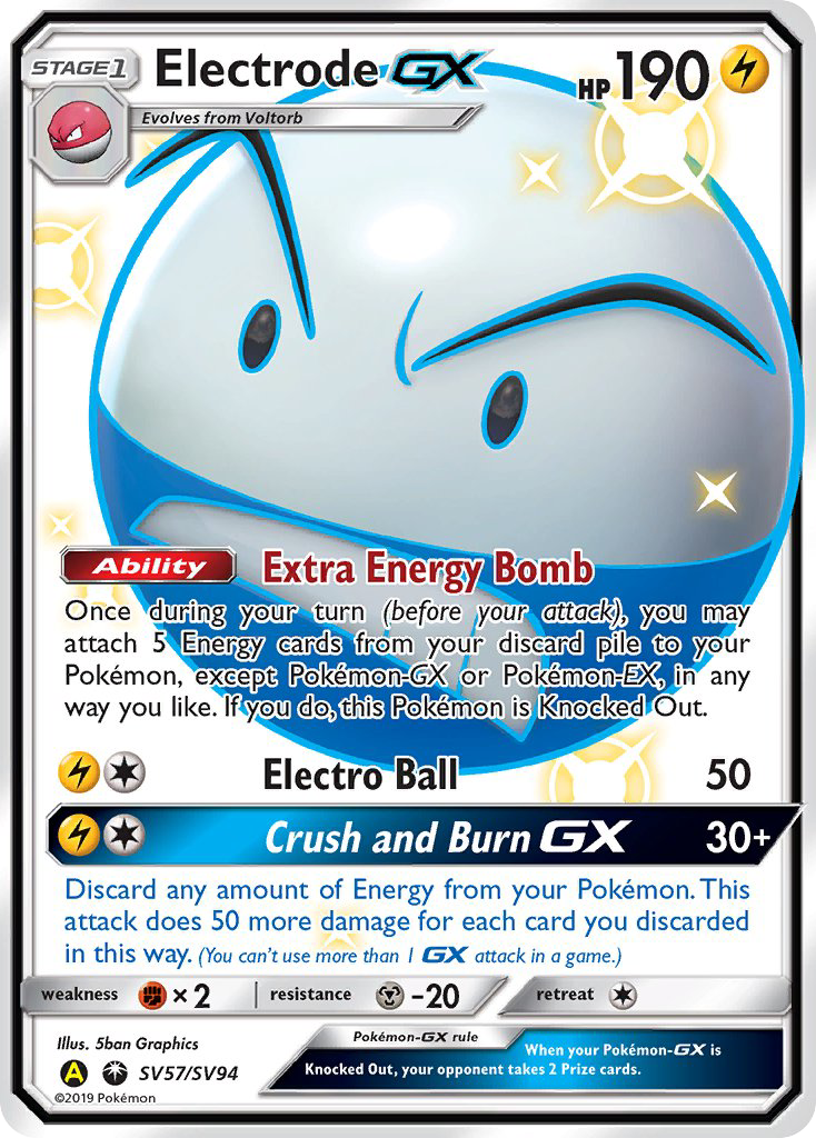 Electrode GX (SV57/SV94) [Sun & Moon: Hidden Fates - Shiny Vault] | Dumpster Cat Games