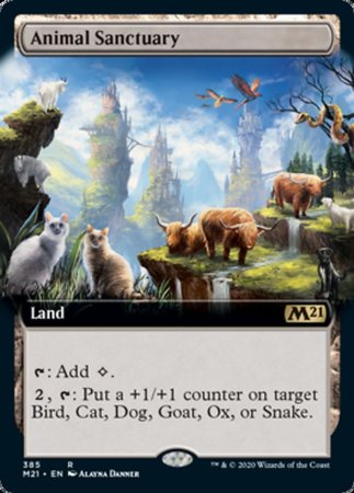 Animal Sanctuary (Extended Art) [Core Set 2021] | Dumpster Cat Games