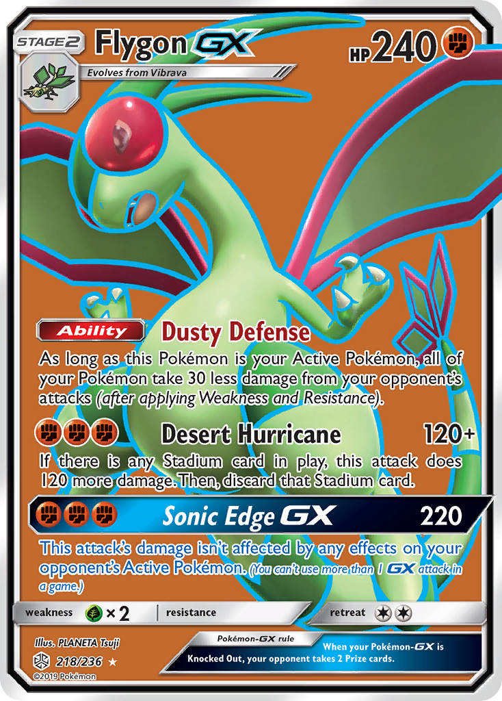 Flygon GX (218/236) [Sun & Moon: Cosmic Eclipse] | Dumpster Cat Games