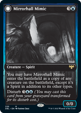 Mirrorhall Mimic // Ghastly Mimicry [Innistrad: Double Feature] | Dumpster Cat Games