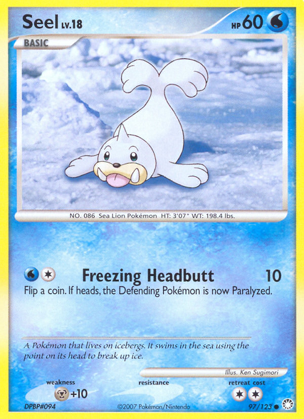 Seel (97/123) [Diamond & Pearl: Mysterious Treasures] | Dumpster Cat Games