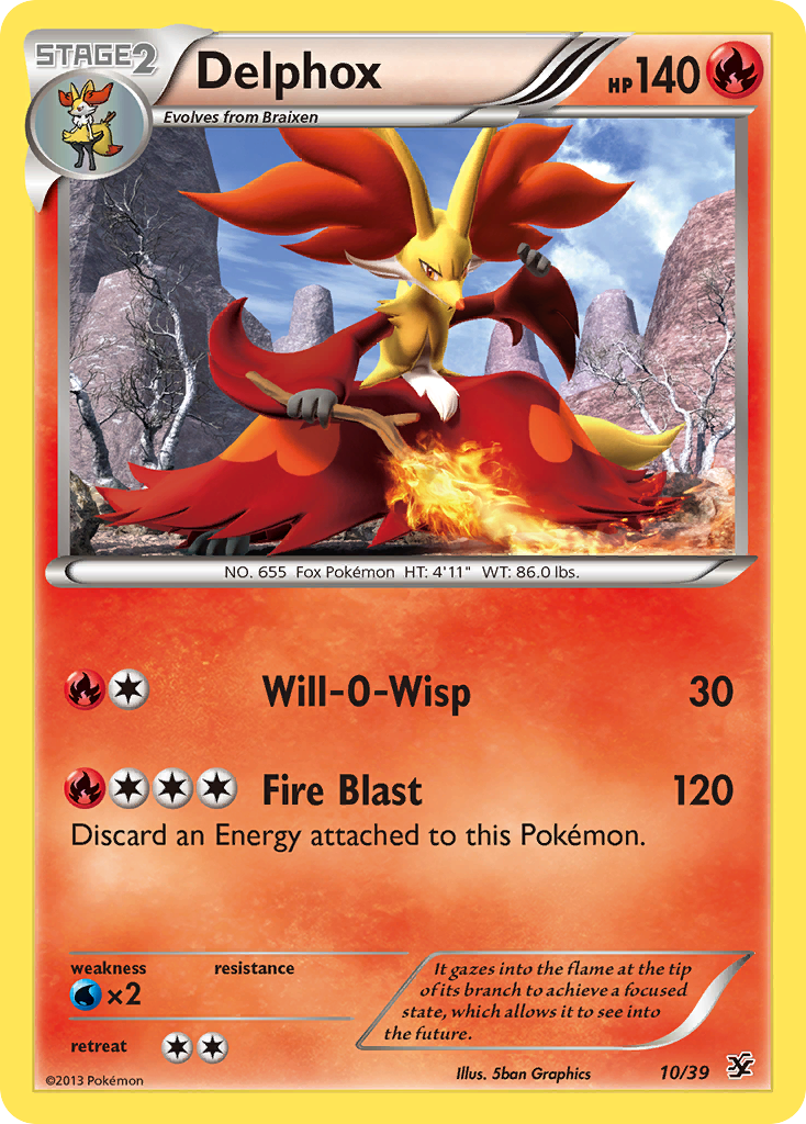 Delphox (10/39) [XY: Kalos Starter Set] | Dumpster Cat Games