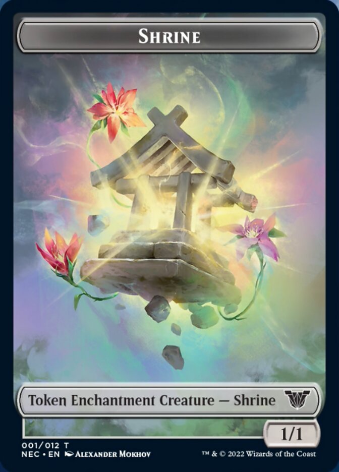 Shrine Token [Kamigawa: Neon Dynasty Commander Tokens] | Dumpster Cat Games