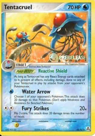 Tentacruel (45/92) (Prerelease Promo) [Nintendo: Black Star Promos] | Dumpster Cat Games